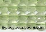 CCB1403 15 inches 6mm faceted coin prehnite beads