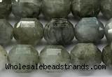 CCB1507 15 inches 7mm - 8mm faceted labradorite beads