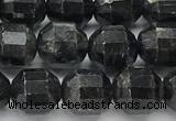 CCB1508 15 inches 7mm - 8mm faceted black labradorite beads