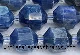 CCB1516 15 inches 9mm - 10mm faceted kyanite beads