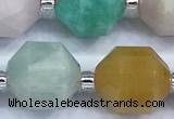 CCB1532 15 inches 11mm - 12mm faceted mixed gemstone beads