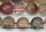 CCB1547 15 inches 8mm round mixed quartz beads