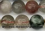 CCB1548 15 inches 10mm round mixed quartz beads