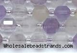 CCB1566 15 inches 5mm - 6mm faceted lavender amethyst beads