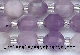 CCB1567 15 inches 5mm - 6mm faceted purple kunzite beads