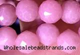 CCB1637 15 inches 6mm faceted teardrop pink opal beads