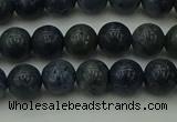 CCB451 15.5 inches 6mm round blue coral beads wholesale