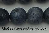 CCB457 15.5 inches 18mm round blue coral beads wholesale