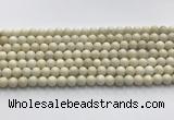 CCB821 15.5 inches 6mm round ivory jasper gemstone beads wholesale