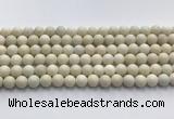 CCB822 15.5 inches 8mm round ivory jasper gemstone beads wholesale