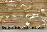 CCB920 15.5 inches 6*8mm faceted oval citrine beads