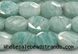 CCB925 15.5 inches 6*8mm faceted oval amazonite beads