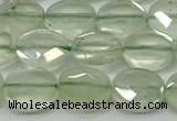 CCB936 15.5 inches 8*10mm faceted oval prehnite beads