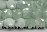 CCB974 15.5 inches 6*6mm faceted square angel skin beads