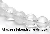 CCC07 15.5 inches 10mm round white crystal beads Wholesale