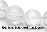 CCC10 15.5 inches 16mm round white crystal beads Wholesale