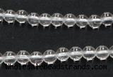 CCC200 15.5 inches 4mm round AB grade natural white crystal beads