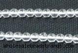 CCC258 15.5 inches 6mm round grade A natural white crystal beads