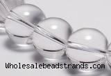 CCC32 15.5 inches 18mm round synthetic white crystal beads