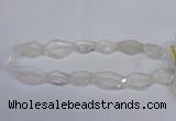 CCC755 15.5 inches 18*25mm - 25*35mm freeform white crystal beads