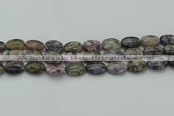 CCG104 15.5 inches 15*20mm oval charoite gemstone beads