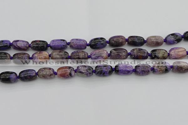 CCG112 15.5 inches 12*16mm drum charoite gemstone beads