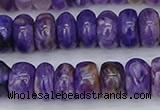 CCG117 15.5 inches 5*9mm rondelle charoite gemstone beads