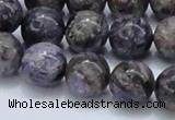 CCG23 15.5 inches 14mm round natural charoite gemstone beads