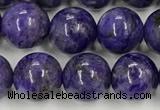 CCG311 15.5 inches 8mm round dyed charoite beads wholesale