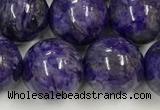 CCG313 15.5 inches 12mm round dyed charoite beads wholesale