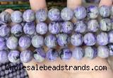 CCG322 15.5 inches 12mm round natural charoite beads wholesale