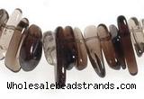 CCH15 16 inches smoky quartz chips gemstone beads wholesale