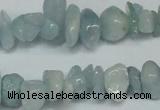 CCH215 34 inches 5*8mm aquamarine chips gemstone beads wholesale