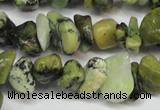 CCH233 34 inches 5*8mm yellow howlite turquoise chips beads wholesale