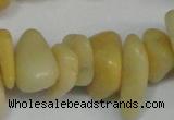 CCH274 34 inches 8*12mm yellow jade chips gemstone beads wholesale