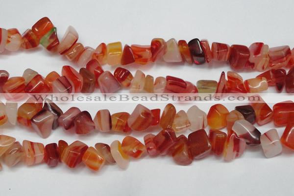 CCH303 34 inches 8*12mm red agate chips gemstone beads wholesale