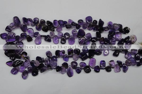 CCH315 15.5 inches 10*15mm amethyst chips gemstone beads wholesale