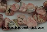 CCH619 15.5 inches 6*8mm - 10*14mm rhodochrosite chips gemstone beads