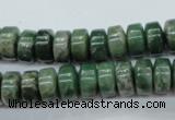 CCJ16 15.5 inches 6*10mm tyre natural African jade beads wholesale