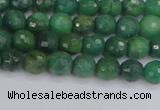 CCJ410 15.5 inches 4mm faceted round west African jade beads