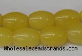 CCN111 15.5 inches 12*16mm rice candy jade beads wholesale