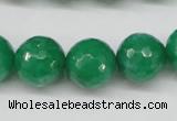 CCN1226 15.5 inches 14mm faceted round candy jade beads wholesale