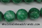 CCN1227 15.5 inches 16mm faceted round candy jade beads wholesale