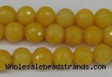 CCN1274 15.5 inches 10mm faceted round candy jade beads wholesale