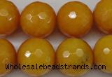 CCN1278 15.5 inches 18mm faceted round candy jade beads wholesale