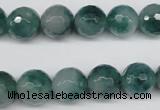 CCN1285 15.5 inches 12mm faceted round rainbow candy jade beads