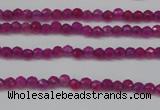 CCN1310 15.5 inches 3mm faceted round candy jade beads wholesale