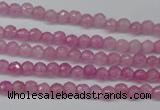 CCN1316 15.5 inches 3mm faceted round candy jade beads wholesale