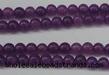 CCN1340 15.5 inches 4mm round candy jade beads wholesale