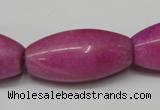 CCN138 15.5 inches 15*30mm rice candy jade beads wholesale